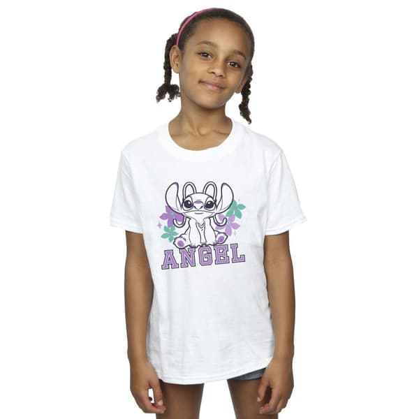 Disney Lilo & Stitch Angel T-shirt i bomull för flickor