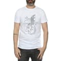 Miniatyrbillede 3 af 5: Harry Potter Mens Dragon Line Art T-Shirt