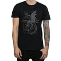 Miniatyrbillede 3 af 5: Harry Potter Mens Dragon Line Art T-Shirt