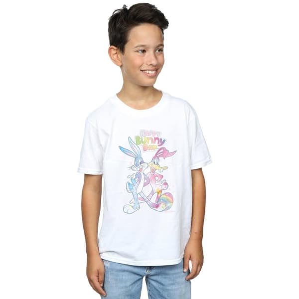 Looney Tunes Boys Bugs And Daffy Happy Bunny Day T-Shirt