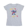 Miniatyrbild 1 av 3: Disney Lilo & Stitch Merry Rainbow - bomulls-T-shirt för damer/damer