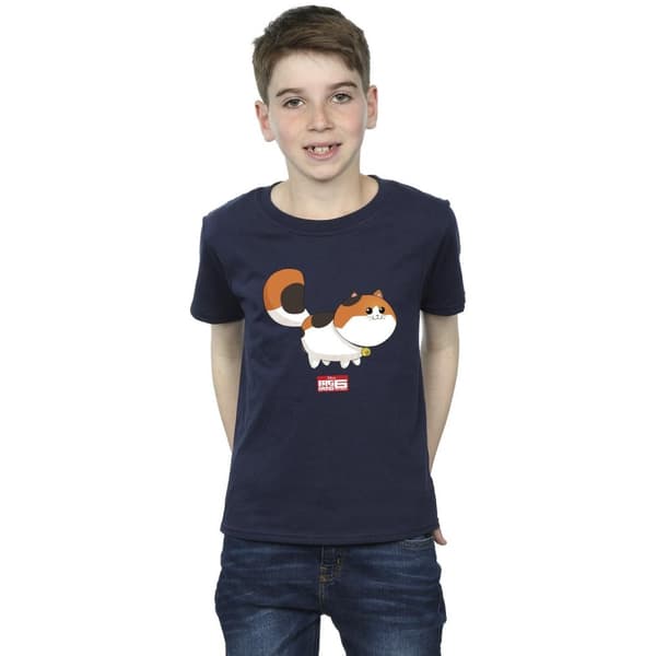 Disney Pojkar Big Hero 6 Baymax Kitten Pose T-shirt