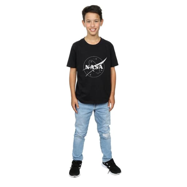 NASA Klassisk svartvit t-shirt med Insignia-logga för pojkar