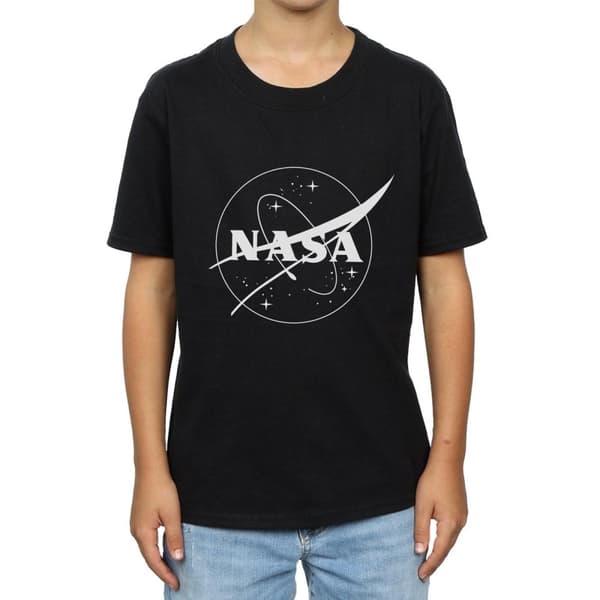 NASA Klassisk svartvit t-shirt med Insignia-logga för pojkar