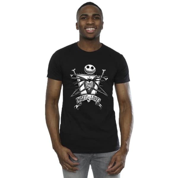 Disney Mens The Nightmare Before Christmas Misfits Love T-Shirt