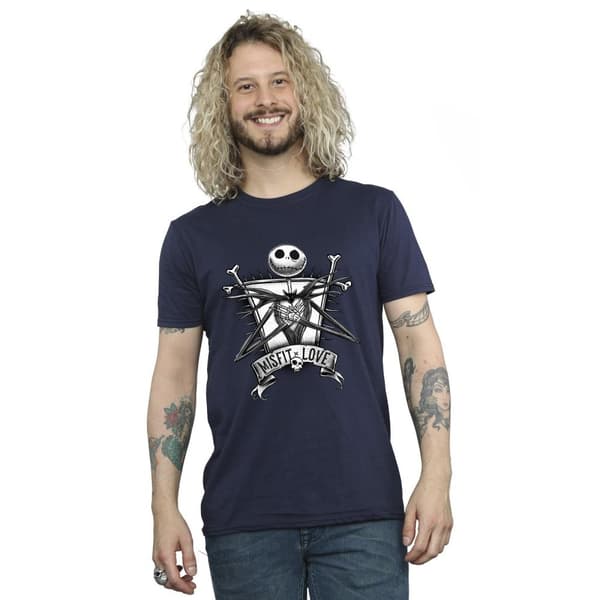 Disney Mens The Nightmare Before Christmas Misfits Love T-Shirt