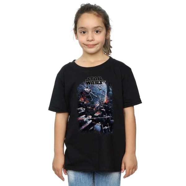 Star Wars T-shirt i bomull för flickor - Universe Battle