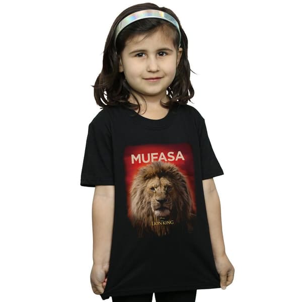 Disney T-shirt i bomull med affisch av Mufasa från Lejonkungen-filmen