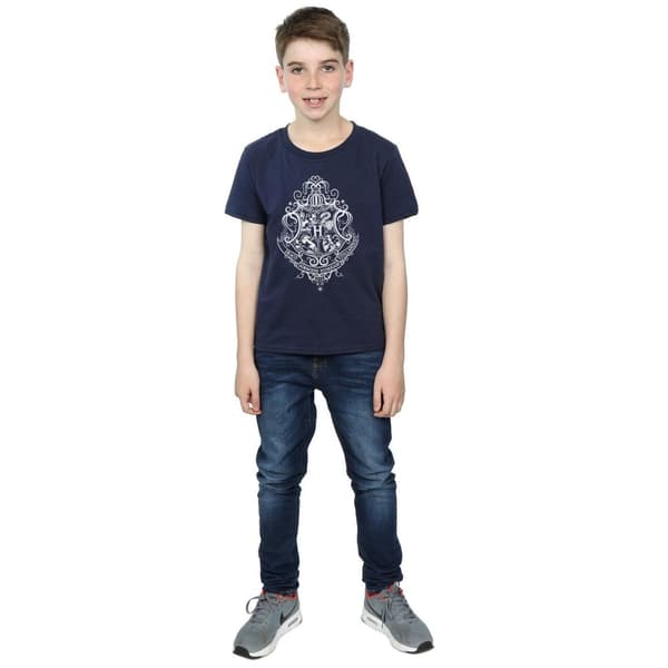 Harry Potter Boys Hogwarts Draco Dormiens Crest T-Shirt