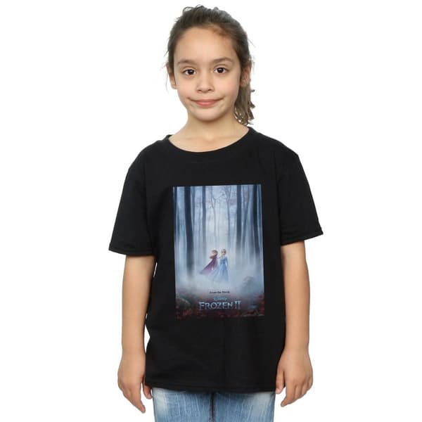 Disney Frozen 2 Movie Poster T-shirt i bomull för flickor