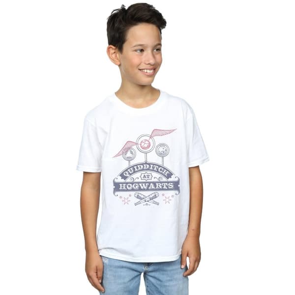 Harry Potter Quidditch på Hogwarts - T-shirt för pojkar