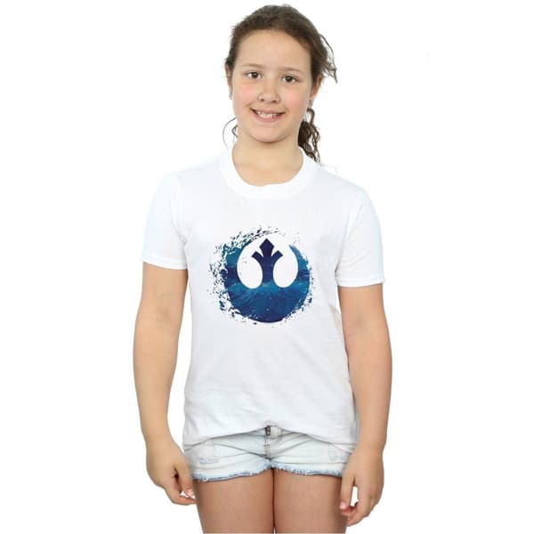 Star Wars: The Rise of Skywalker Star Wars The Rise Of Skywalker Resistance Symbol Wave T-shirt i bomull för flickor