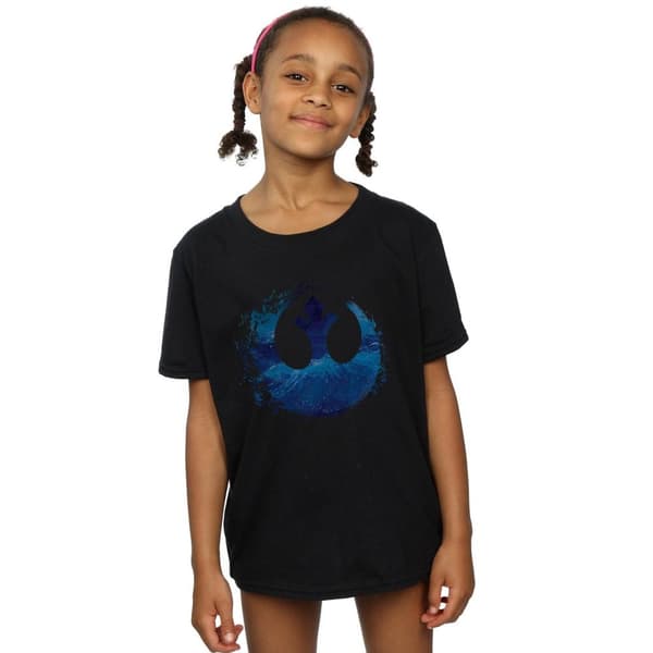 Star Wars: The Rise of Skywalker Star Wars The Rise Of Skywalker Resistance Symbol Wave T-shirt i bomull för flickor