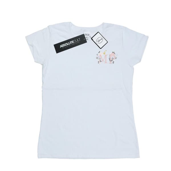 Disney Womens/Ladies Mary Poppins Letter Breast Print Cotton T-Shirt White XXL
