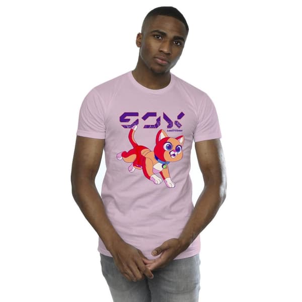 Disney Mens Lightyear Sox Digital Cute T-Shirt