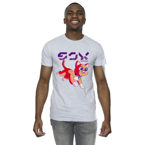 Disney Mens Lightyear Sox Digital Cute T-Shirt