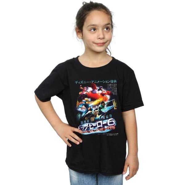 Disney T-shirt i bomull med omslag från Big Hero 6 Anime