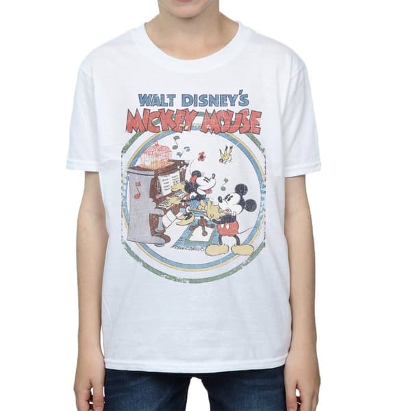 Disney Boys Mickey Mouse Piano T-Shirt