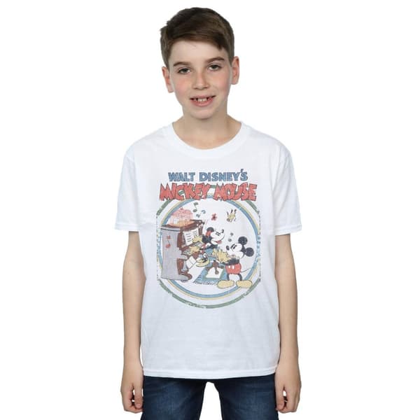 Disney Boys Mickey Mouse Piano T-Shirt