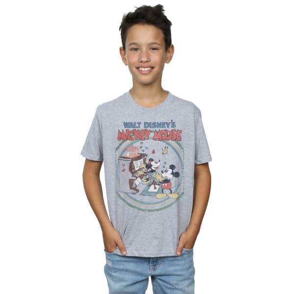 Disney Boys Mickey Mouse Piano T-Shirt
