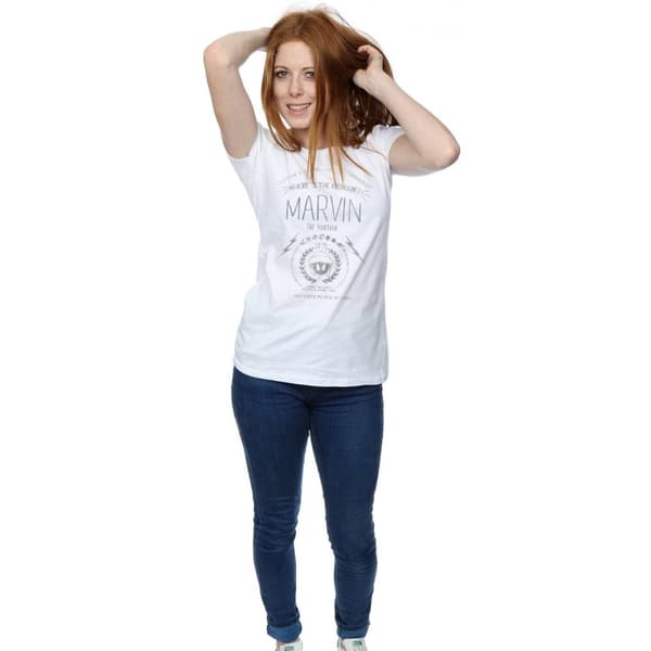 Looney Tunes Dam/Tjej Marvin The Martian - Var är Kaboom - Bomulls-T-shirt