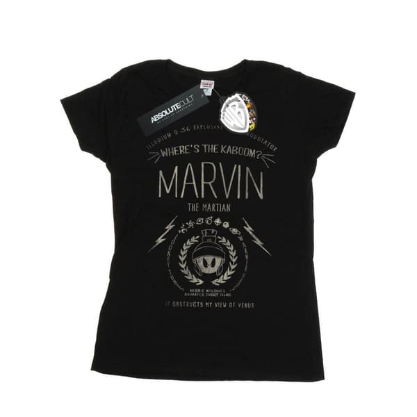 Looney Tunes Dam/Tjej Marvin The Martian - Var är Kaboom - Bomulls-T-shirt