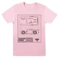 Miniatyrbilde 1 av 2: Disney Womens/Ladies Cars Jackson Storm Blueprint Cotton Boyfriend T-Shirt