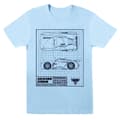 Miniatyrbillede 1 af 2: Disney Womens/Ladies Cars Jackson Storm Blueprint Cotton Boyfriend T-Shirt