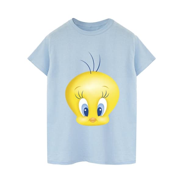 Looney Tunes Womens/Ladies Tweety Face Cotton Boyfriend T-Shirt