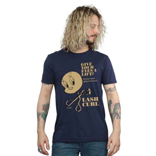 Looney Tunes Mens Tweety Pie Lash Curl T-Shirt