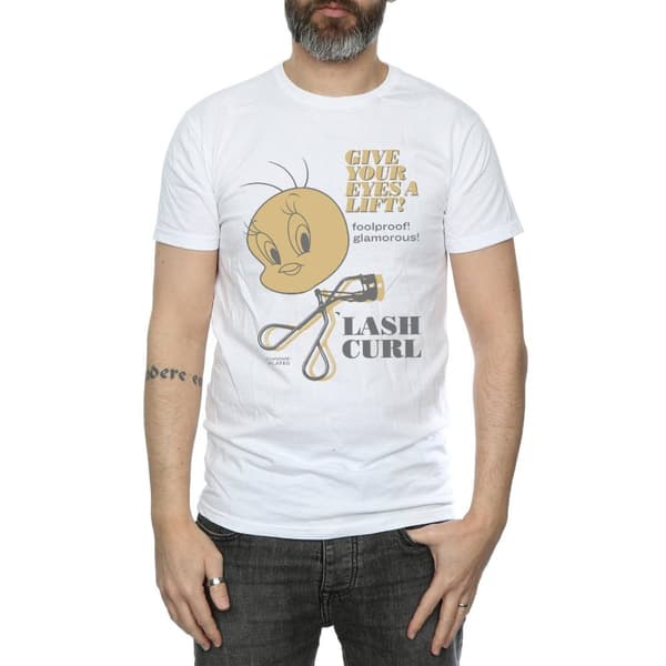 Looney Tunes Mens Tweety Pie Lash Curl T-Shirt
