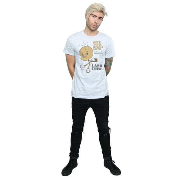 Looney Tunes Mens Tweety Pie Lash Curl T-Shirt