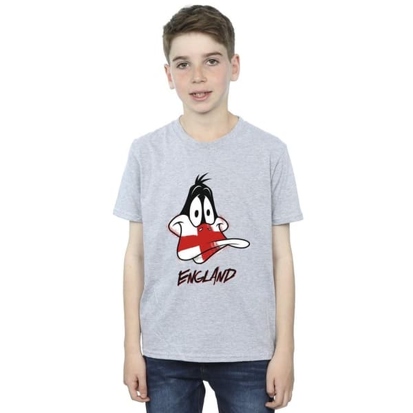 Looney Tunes Pojkar - Daffy England Face T-shirt