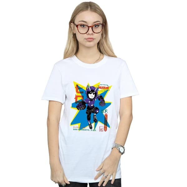 Disney Dam/Tjej Big Hero 6 Hiro Anime Boyfriend T-shirt i bomull