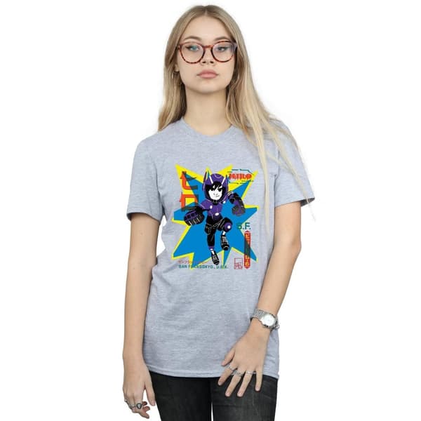 Disney Dam/Tjej Big Hero 6 Hiro Anime Boyfriend T-shirt i bomull