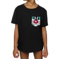 Miniatyrbild 3 av 5: Looney Tunes T-shirt i bomull med fuskficka och Sylvesteransikte för flickor