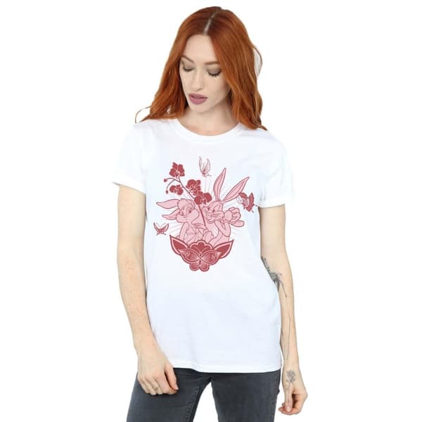 Looney Tunes Womens/Ladies Bugs Bunny Lola And Bugs Boyfriend Fit Cotton Boyfriend T-Shirt