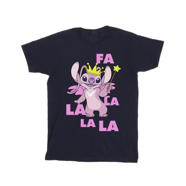 Disney Lilo & Stitch Angel Fa La La T-shirt i bomull för flickor