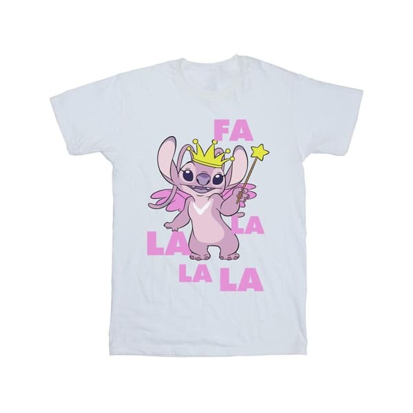 Disney Lilo & Stitch Angel Fa La La T-shirt i bomull för flickor