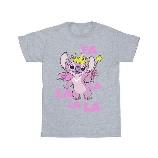 Disney Lilo & Stitch Angel Fa La La T-shirt i bomull för flickor