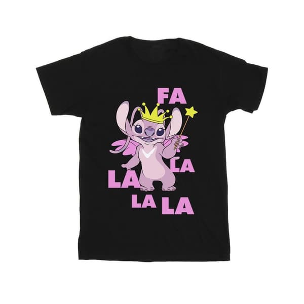 Disney Lilo & Stitch Angel Fa La La T-shirt i bomull för flickor