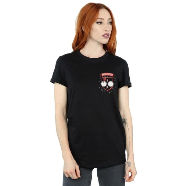 Harry Potter Womens/Ladies Toon Glasses Pocket Cotton Boyfriend T-Shirt