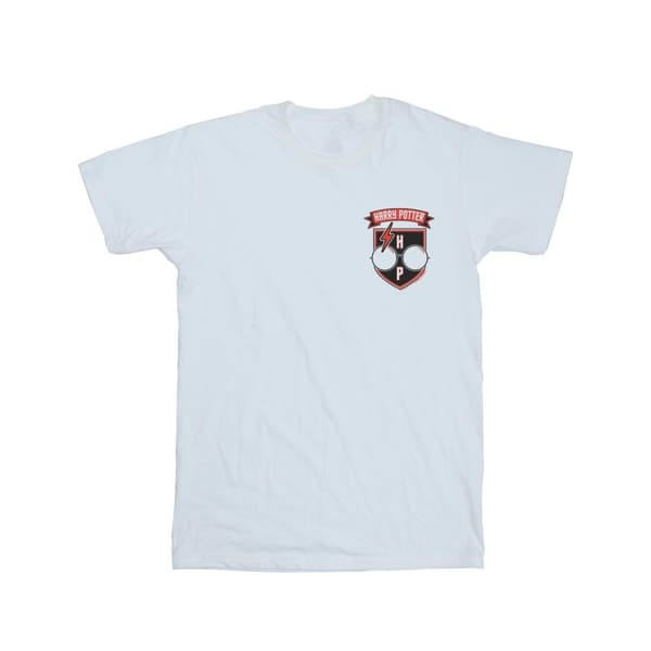 Harry Potter Dam/Tjej Toon Glasögon Pocket Bomull Boyfriend T-shirt