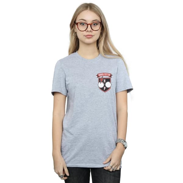 Harry Potter Womens/Ladies Toon Glasses Pocket Cotton Boyfriend T-Shirt