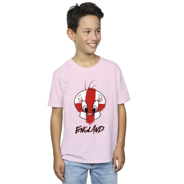 Looney Tunes Boys Tweety England Face T-Shirt