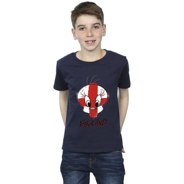 Looney Tunes Boys Tweety England Face T-Shirt