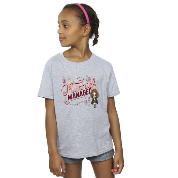 Harry Potter T-shirt i bomull med Hermione och Mischief Managed för flickor