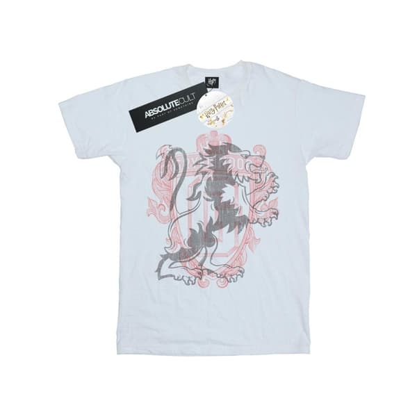 Harry Potter Girls Gryffindor Lion Crest Cotton T-Shirt