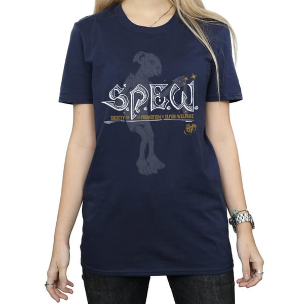 Harry Potter Dam / Dam Dobby Elfish Välfärd Bomull Boyfriend T-shirt