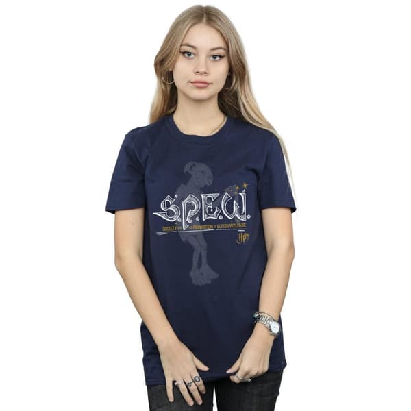 Harry Potter Dam / Dam Dobby Elfish Välfärd Bomull Boyfriend T-shirt